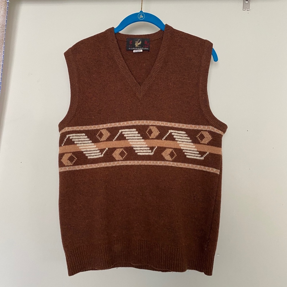 Vintage grandpa style sweater vest